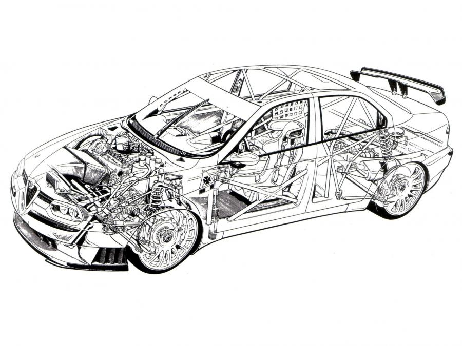 Схема Alfa Romeo 156 D2 (SE071) 1998 года  (фото 7 из 8)